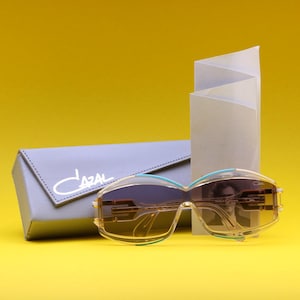 Cazal 857 W. Germany Designer Sunglasses Vintage Retro Eyewear Gold Luxury Design 80's Pop Art Hip Hop Culture