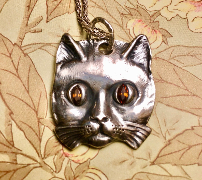 Silver Handmade Rattle Kitty