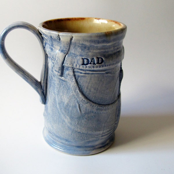 Blue Jeans Dad Mug - Handmade Ceramic Mug