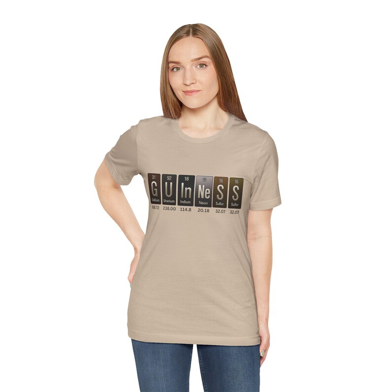 Guinness Periodic Table Shirt - Funny Science Stout Tee zdjęcie 18