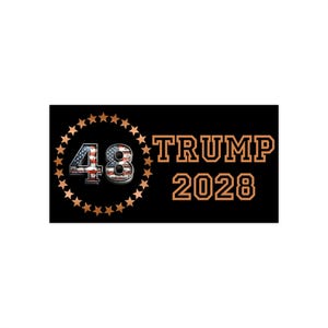 Pegatina de Trump 2028 - Vinilo político divertido - Pegatina para coche con meme de Trump - Regalo de broma patriótico pro-estadounidense