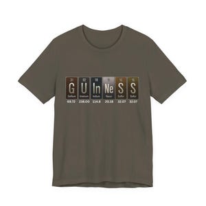 Guinness Periodic Table Shirt - Funny Science Stout Tee zdjęcie 9