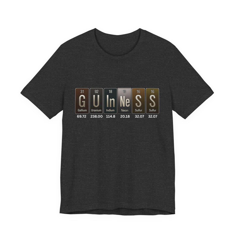 Guinness Periodic Table Shirt - Funny Science Stout Tee zdjęcie 15
