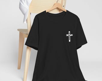 Christian Shirt - Money Is Not the Root of All Evil, Satan Is Cross Shirt - Faith-Based Scripture T-Shirt