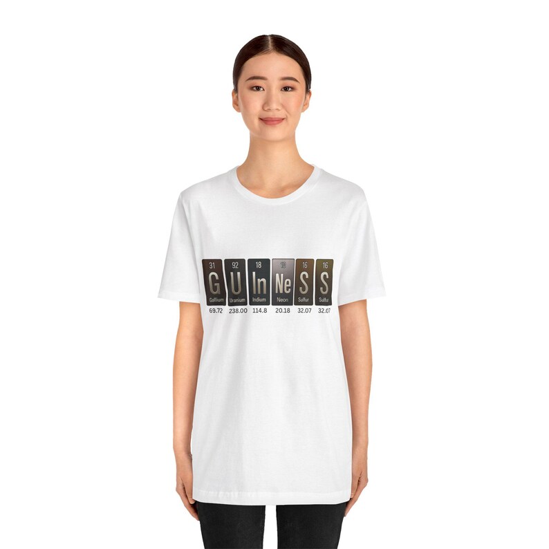 Guinness Periodic Table Shirt - Funny Science Stout Tee zdjęcie 16