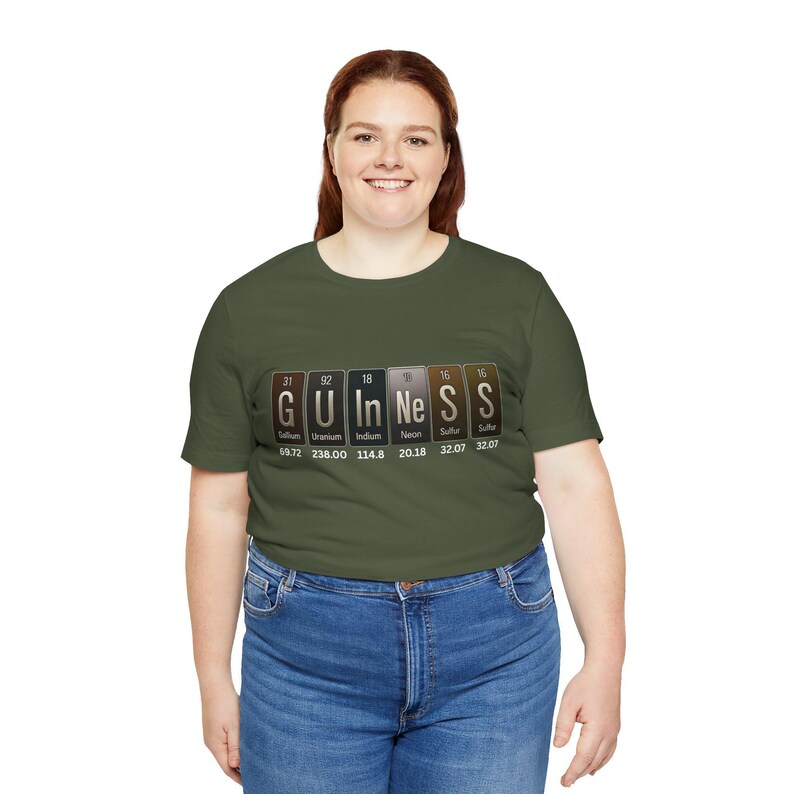 Guinness Periodic Table Shirt - Funny Science Stout Tee zdjęcie 20