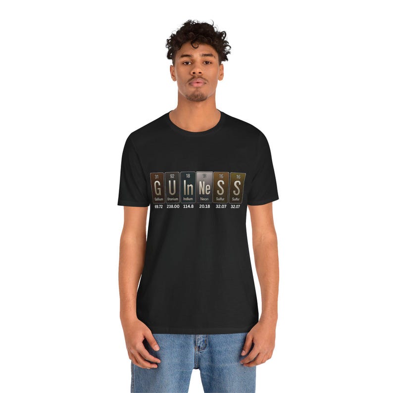 Guinness Periodic Table Shirt - Funny Science Stout Tee zdjęcie 17