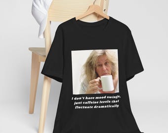 Caffeine Levels Unisex Jersey Tee: Soft Cotton Short Sleeve Shirt