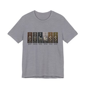 Guinness Periodic Table Shirt - Funny Science Stout Tee zdjęcie 11