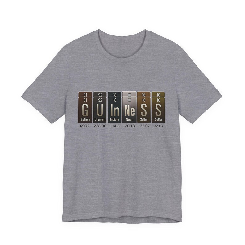 Guinness Periodic Table Shirt - Funny Science Stout Tee zdjęcie 11