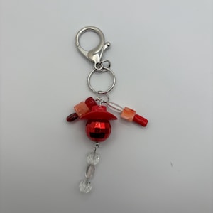 Red Disco Babe Keychain
