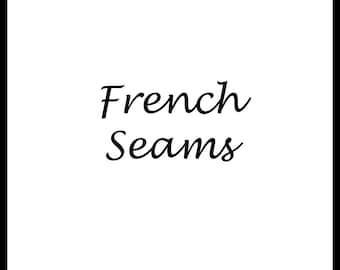 French Seam Option on Any Gown