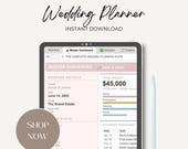 Complete Wedding Planner Digital Spreadsheet – Budget Tracker, Guest List, Vendor List, Seating Chart & Much More - Excel - Instant Download