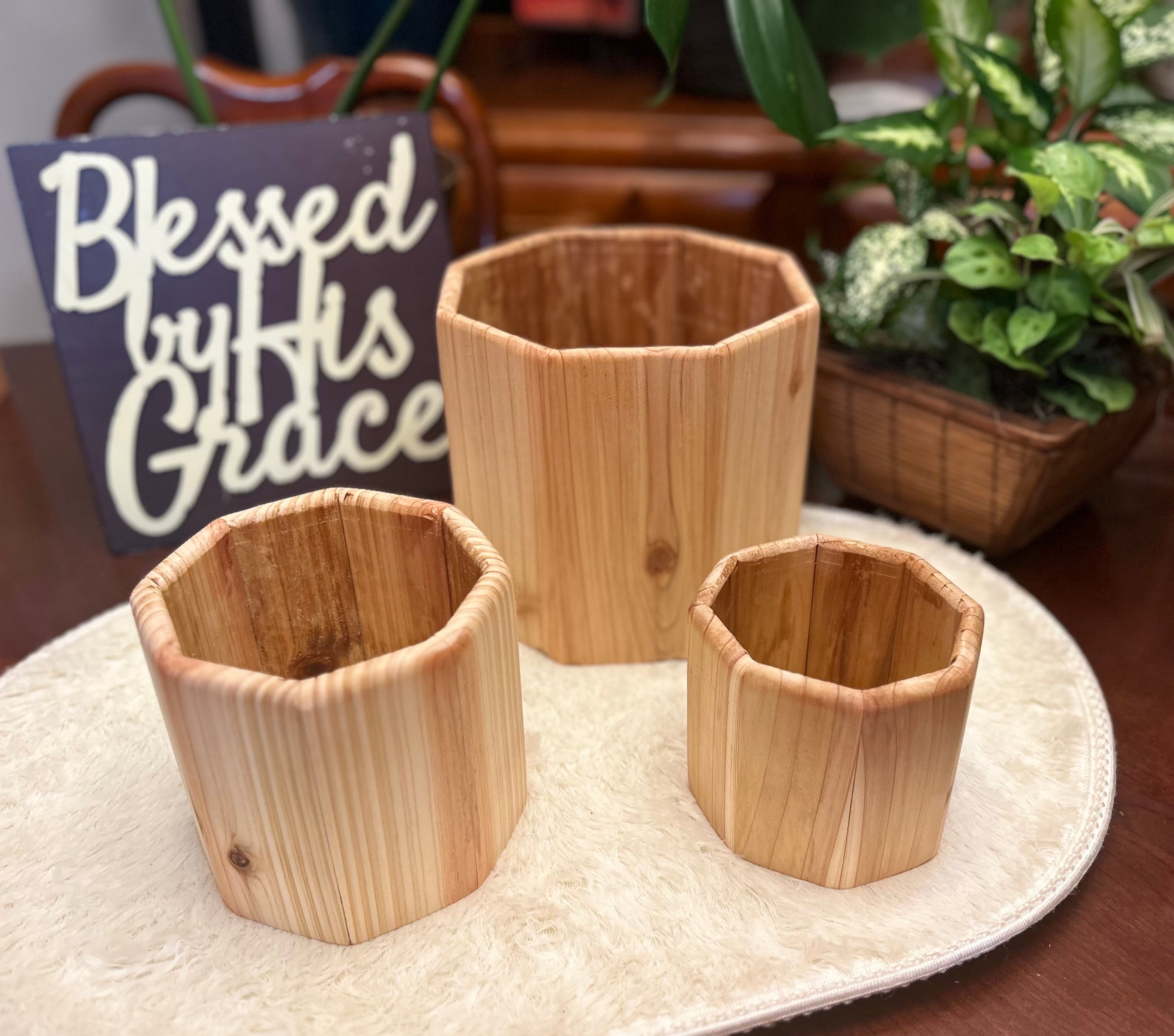 Buy Large Wooden Pot Online In India - Etsy India
