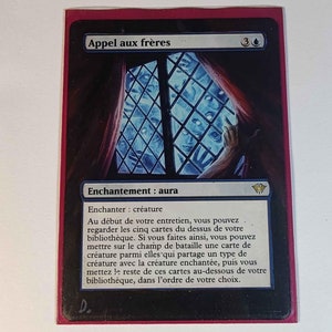 Full Art Altered MTG Magic Appel aux frères /Call to the Kindred  Hand Painted (Magic: The Gathering)