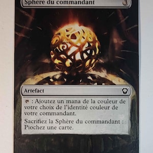 Full Art Altered MTG Magic Sphère du commandant/ Commander's Sphere  Hand Painted (Magic: The Gathering)