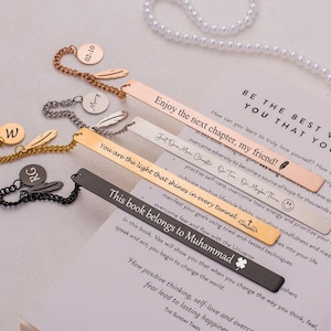 Metal Anniversary Bookmark, Graduation Gift for Women,Personalized Bookmark,Teacher Appreciation Gift,Graduation Gift ,Retirement Gift