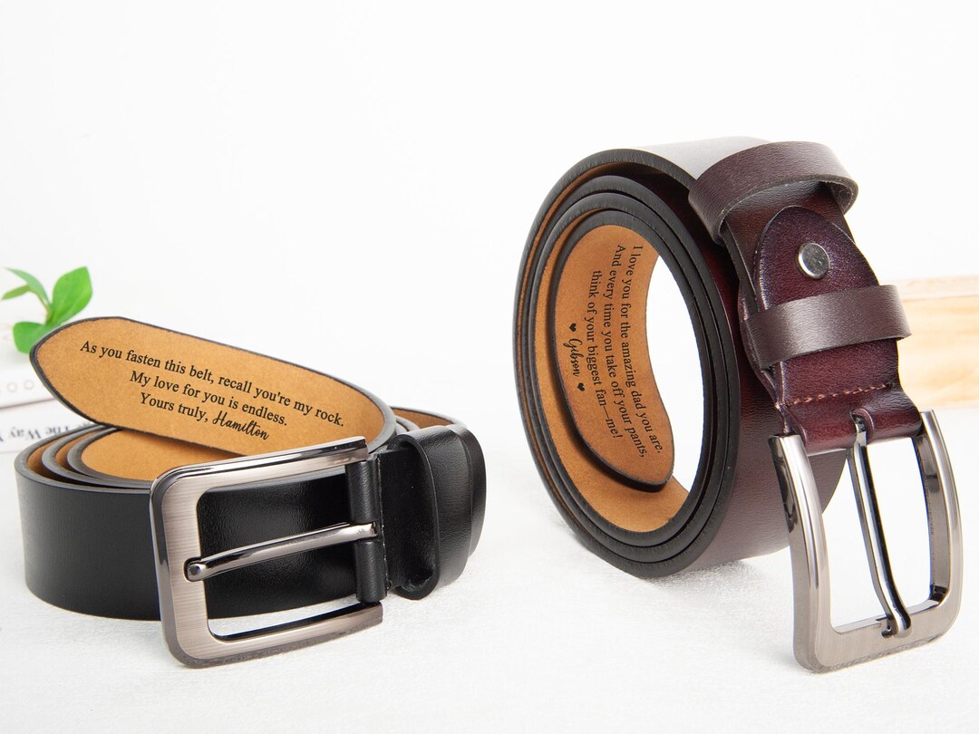 Personalized Leather Belt, Customizable Belt for Him , Leather Belt for ...