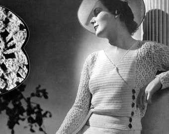 1930s Vintage Crochet Dress Pattern - Reverie - Crochet Pattern - PDF eBook