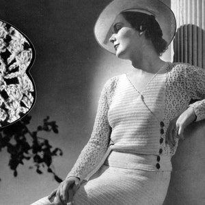 1930s Vintage Crochet Dress Pattern - Reverie - Crochet Pattern - PDF eBook