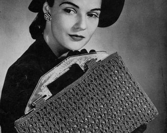 1940s Vintage Victory Bag Pattern - PDF eBook