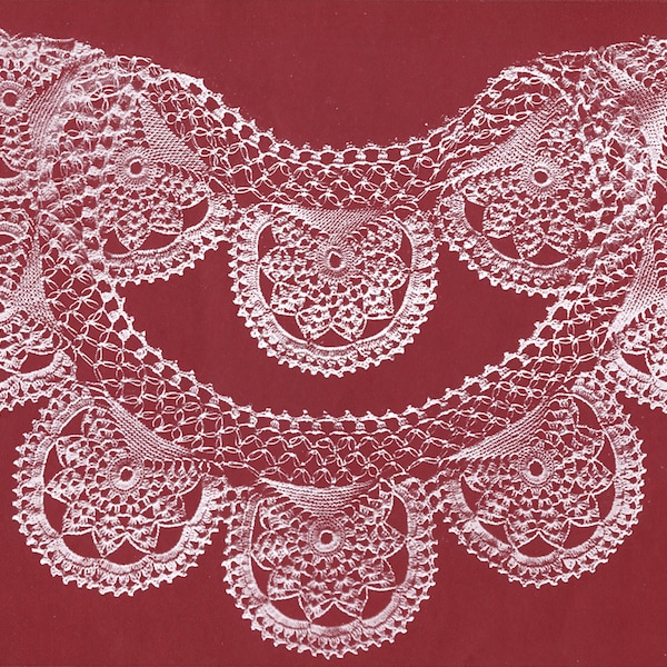 1910s Vintage Crochet Pattern - Scalloped Yoke - PDF eBook