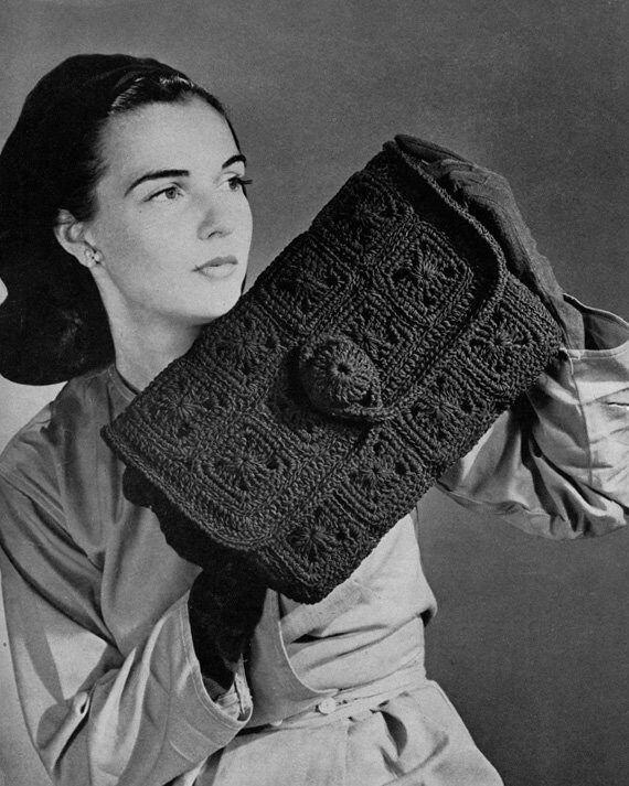 1940s Vintage Bag Pattern in Envelope Design PDF eBook