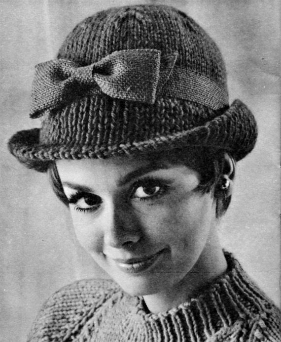 Vintage Tailored Hat 1960s Hat Pattern Vintage Knitting PDF eBook