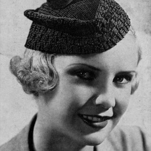 Scotch Beret - Vintage 1930s Knitting Hat Pattern