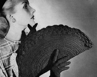 1940s Vintage Semi-circular Bag Pattern - PDF eBook