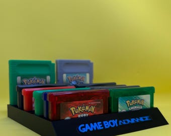 GBA Patronenhalter 24 Spiel Halter für Nintendo Gameboy Blv Gold Spiel Lagerung Patrone Stand Schwarz Blau Spielhalter Retro Spiele