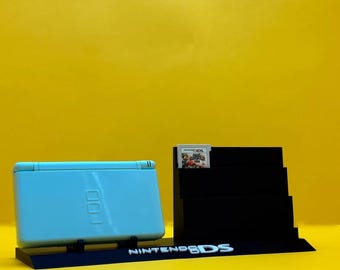 Nintendo DS DS Lite konsol- och spelställ Svartvitt förvaringsställ Tillbehör för Nintendo DS och DS Lite enhetshållare spel