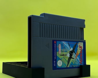 Suporte para cartuchos de jogos NES, preto, comporta 6 jogos. Organizador e expositor para jogos Nintendo NES PAL. Acessórios para jogos.