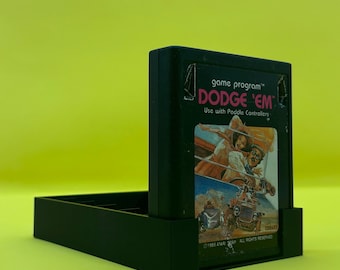 Atari 2600 Cartridge Game Holder Black holds 6 Games Organiser Display Stand Atari 2600 Games PAL Game Organizer Accessories Atari Display