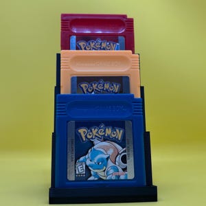 Gameboy Classic DMG-01 cartridge display Game Cartridge display for GBA Display Stand for Gameboy Color gameboy game holder Black holds 3