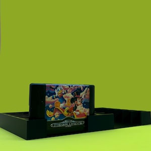Sega Mega Drive Cartridge Game Holder Black holds 12 Games Organiser Display Stand SEGA Mega Drive Games PAL Game Organizer Accessories