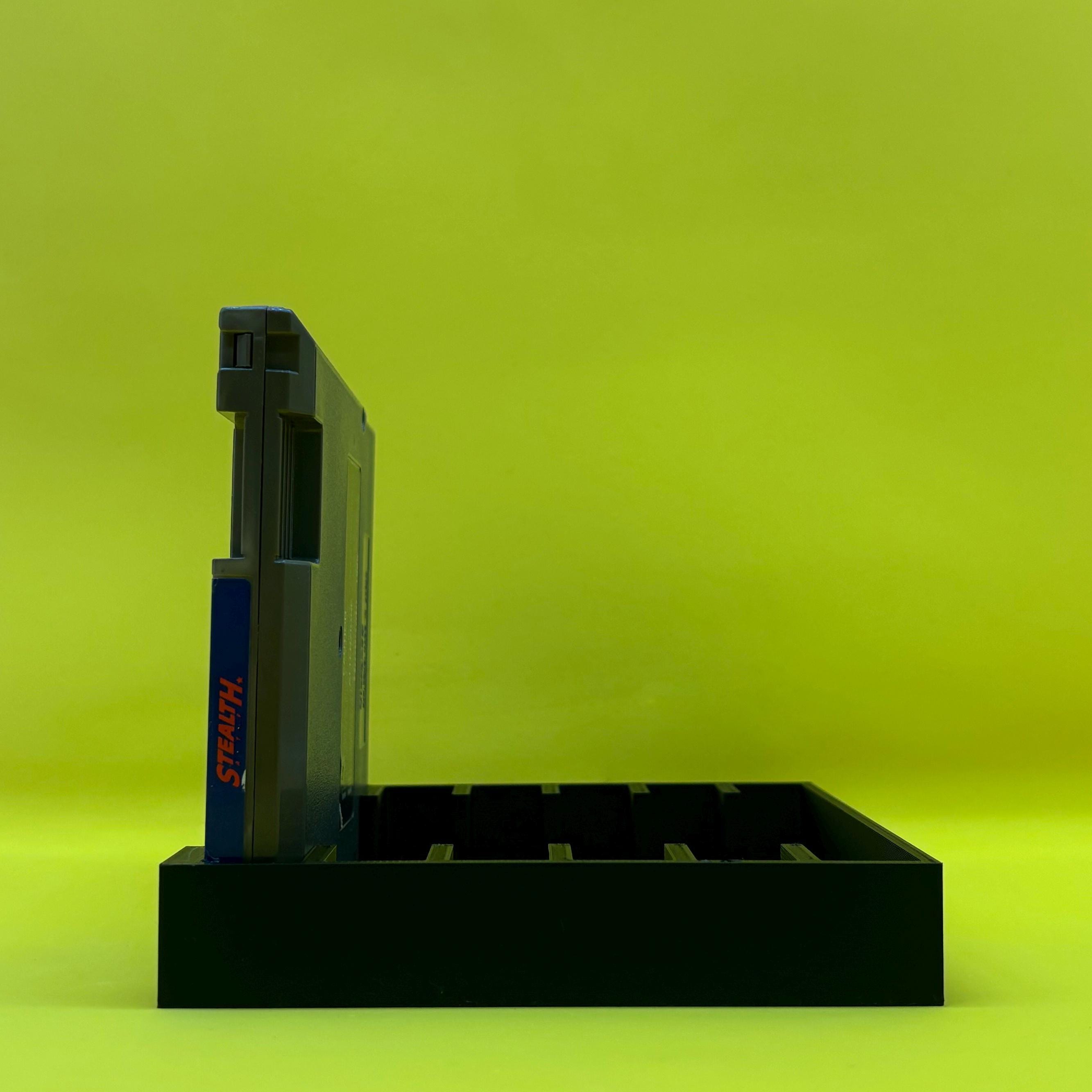 6-Game Cartridge Holder For Original Nintendo NES - Black Storage Tray, Organize Your Collection