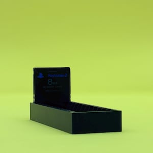 PS2-geheugenkaarthouder Sony Playstation 2 Memory Card Organizer Holder Displaystandaard past op 13 Opslag voor Sony PS2-accessoires Gaming-display