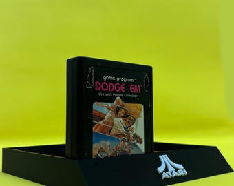 Atari 2600 Cartridge Game Holder Black for 12 Games Organiser Display Stand Atari 2600 Games PAL Game Organizer Accessories Atari Game Stand