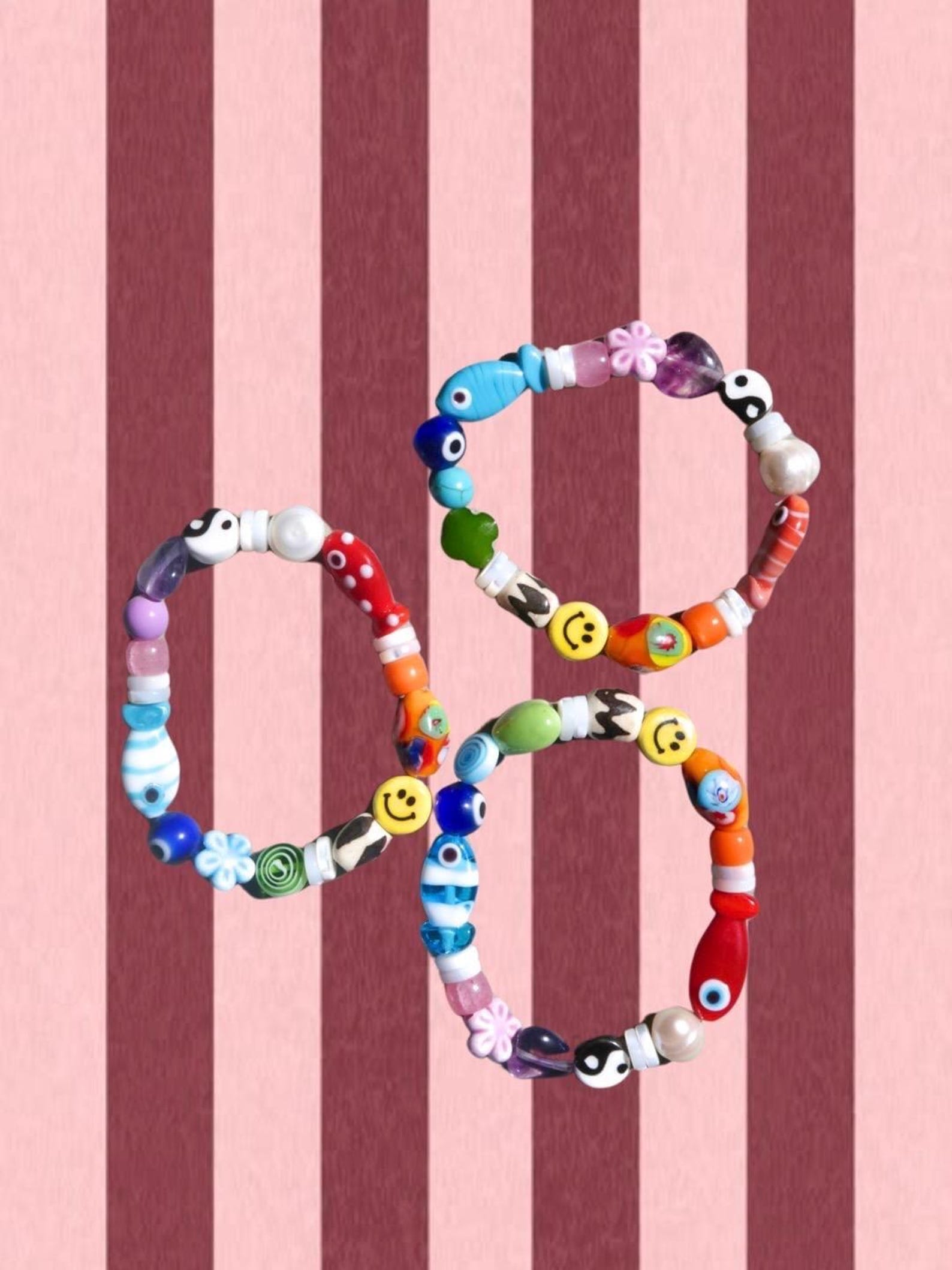 Bracciale Regolabile Arcobaleno Per Coppie - Gioiello Unisex Colorato In Tessuto - 3