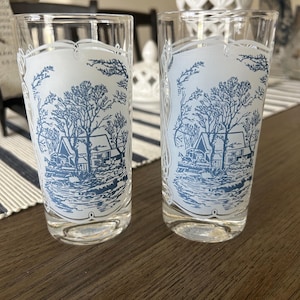 Currier & Ives Drinking Glasses