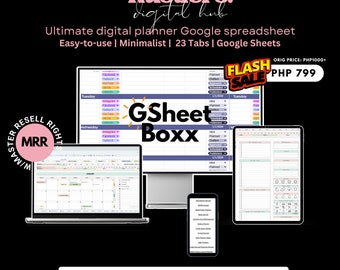 Ultimate Digital Planner in Google Sheets | All in One Planners and Trackers