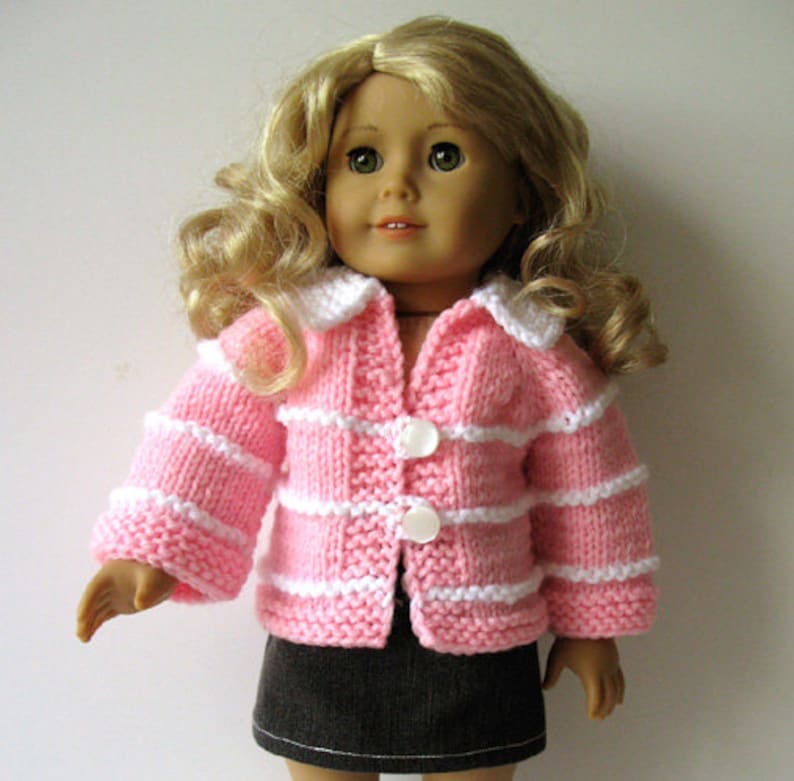 Knitting pattern to fit AMERICAN GIRL 18 inch Doll BEGINNER Etsy