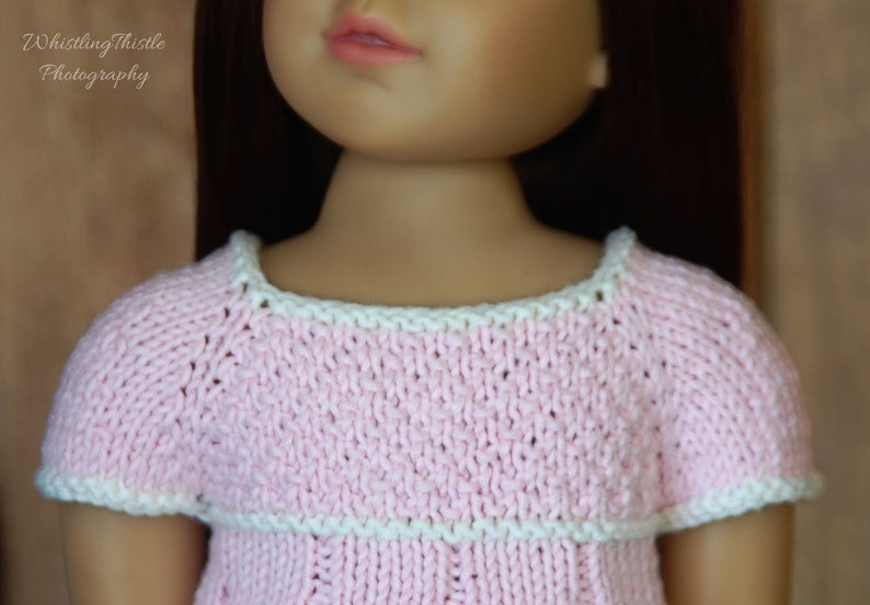 PLEATED SUMMER DRESS too slim 18 inch doll Kidz n Cats image 4