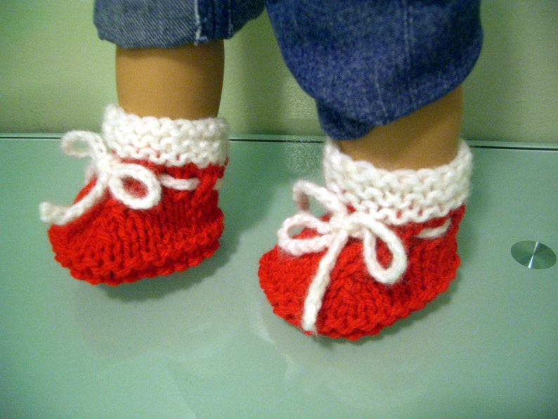 Simple DOLL Booties KNITTING Pattern Etsy