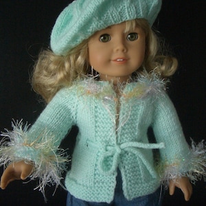 Knitting PATTERN Beginner level FOR American Girl 18 inch DOLL (01)