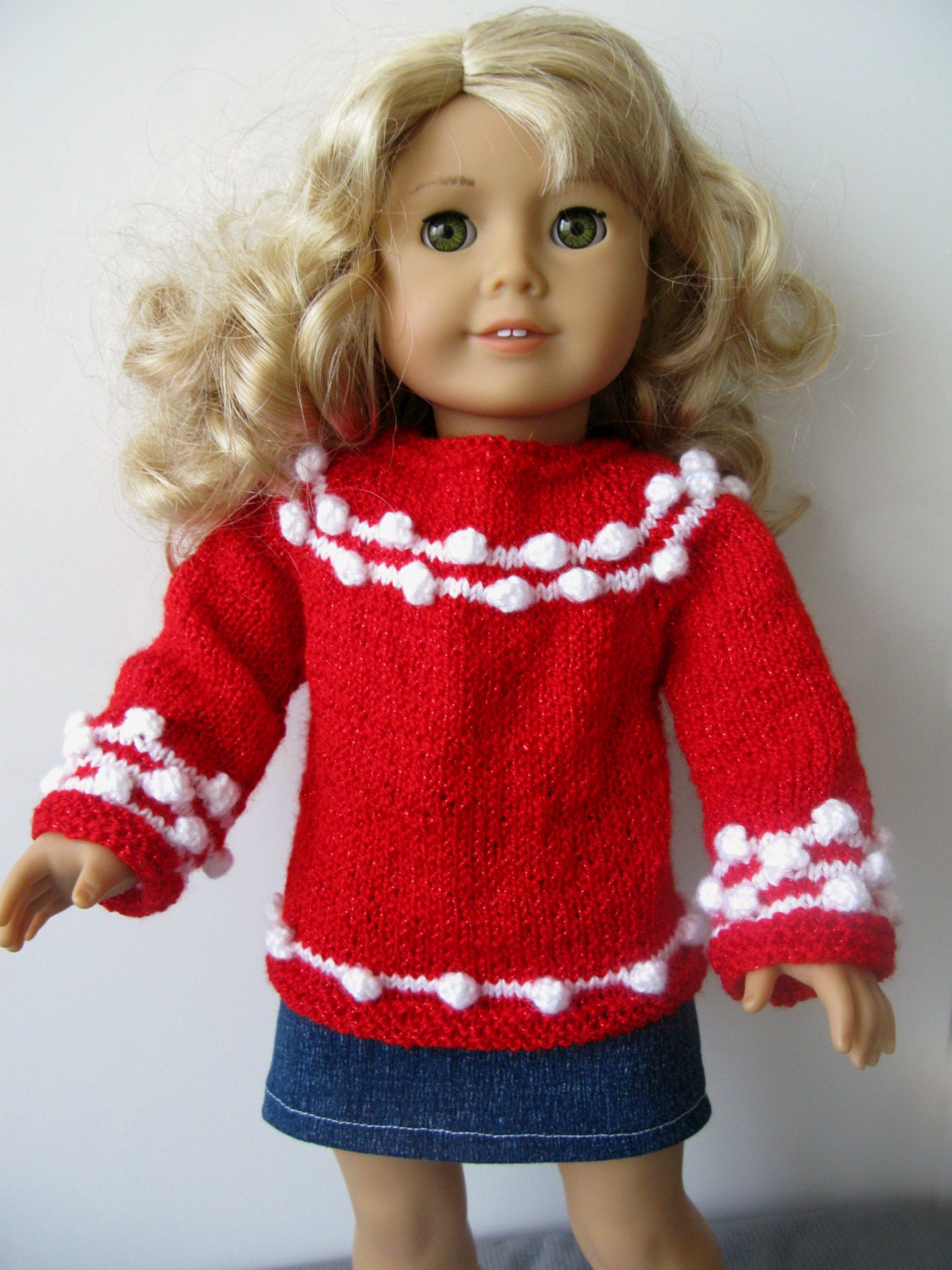 Knitting PATTERN BEGINNER Level for American Girl 18 Inch Doll Starry ...
