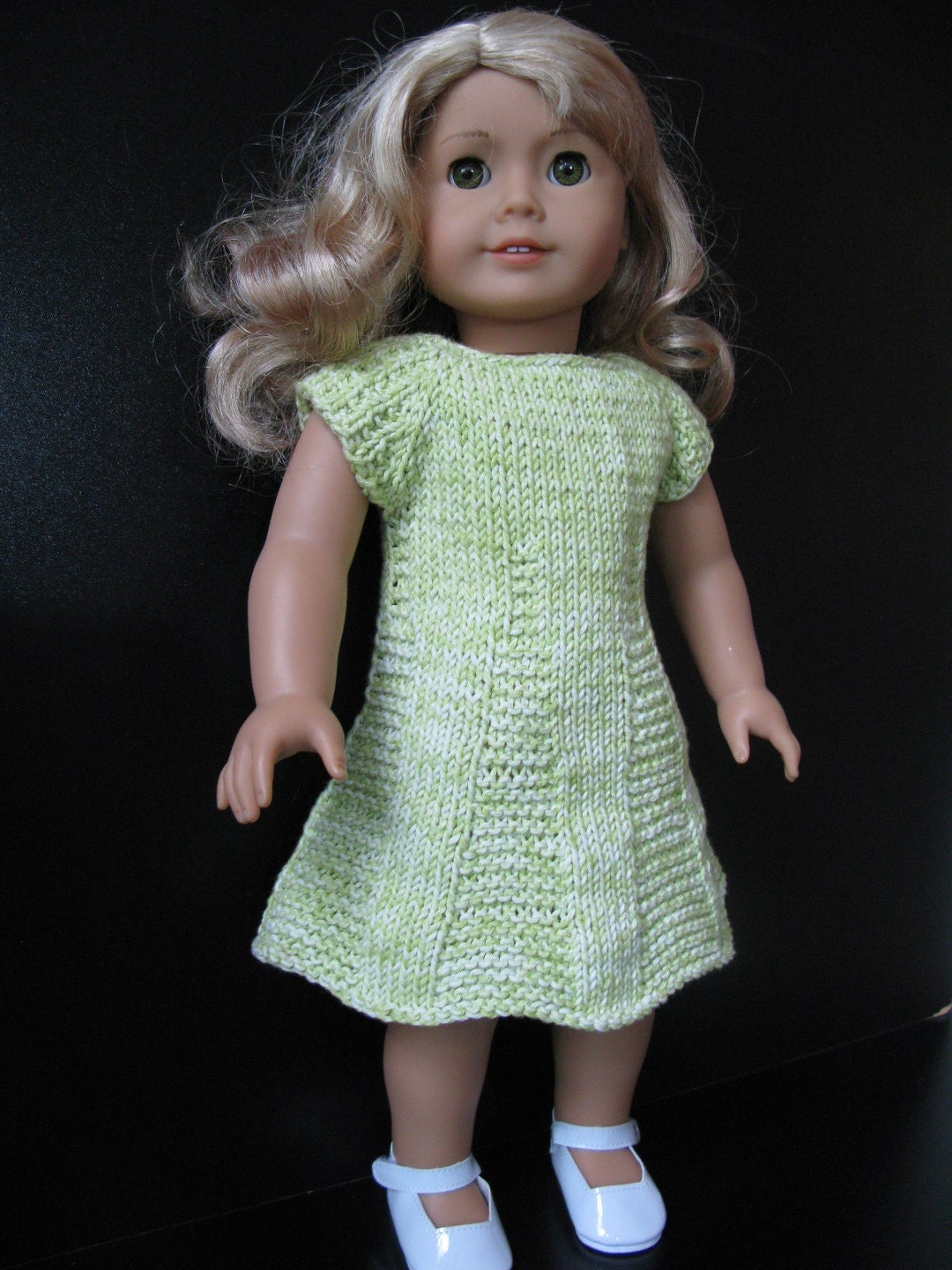 Art Deco Mini Dress Knitting Pattern for 18 Inch American Girl Doll 047 ...