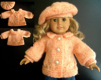 BEGINNER level Knitting pattern for American Girl 18 inch doll with VIDEO clips (33)
