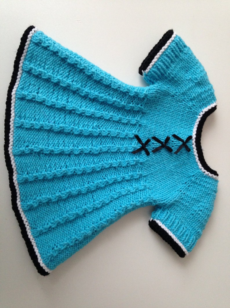 Delia Knitting Pattern for 18 inch doll dress 061 Etsy
